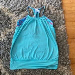 Ivivva Turquoise and Pink Tank Top